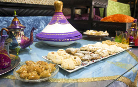 moroccan food and tea