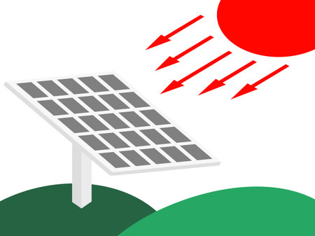 solar energy concept with icon design, solar cell vector illustration 10 eps graphic.のイラスト素材