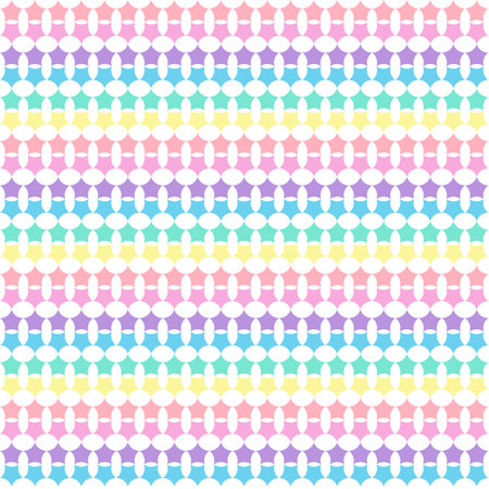 Seamless pattern with colorful stars geometric figures. Colorful vector background.のイラスト素材