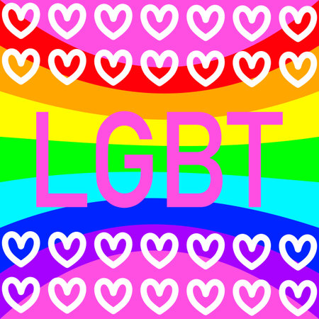 LGBT Lesbian Gay Bisexual Transgender Queer Queer. Vector Illustrationのイラスト素材