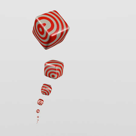 3D render of abstract  cubesの写真素材