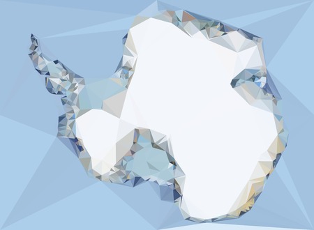 Polygonal Antarctica Mapのイラスト素材