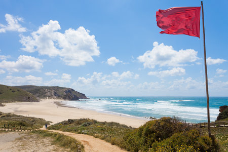 Praia do Amado Algarve Portugalの写真素材