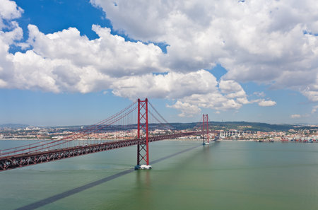 Bridge to Lisbon in Portugal