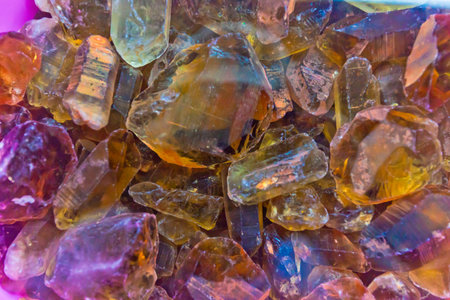 Madampagama, Sri Lanka - Having a look at the best colorful results of traditional Sri Lankan Jewelry manufacturingの写真素材