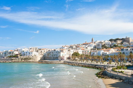 Vieste, Italy, Europe - Historic central city of the beautiful town called Viesteのeditorial素材