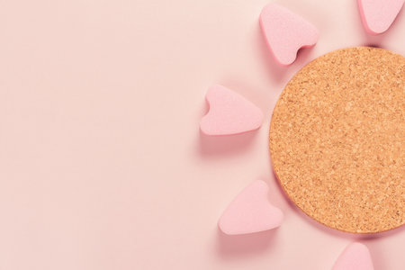 Beautiful sponges. Cosmetic accessories for the faceの写真素材