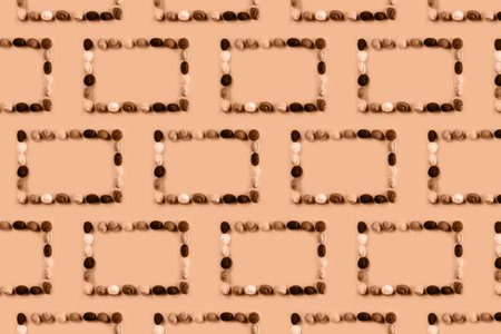 Head remote knitted hat. Protection in cold and windy weather.の写真素材