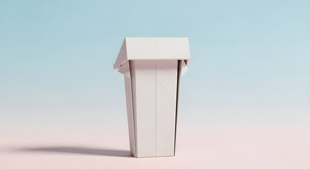 Minimalist podium pedestal for product display presentation stage platform cosmetic stand showcaseの素材