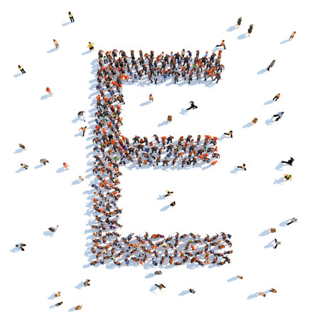 illustrations of a letter, alphabet , isolated , white backgroundの写真素材