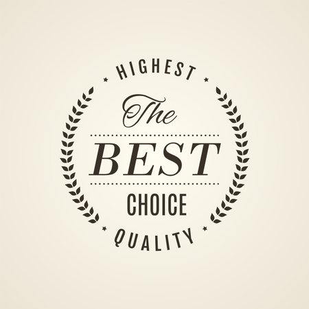 Premium Quality and Guarantee Vintage Labelsの写真素材