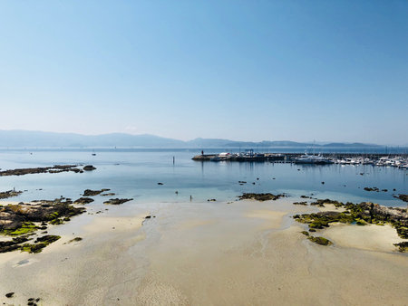 Beautiful sea landscape and clear blue sky.の素材