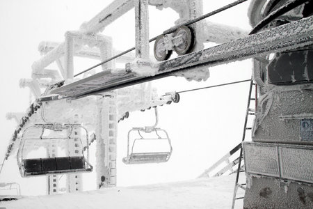 Ski liftの写真素材