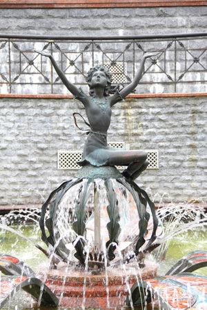 Fountain near the Kiev Academic Puppet Theaterのeditorial素材