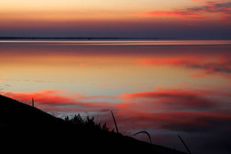 summer cloudscape background. Ideally for use in your design.の写真素材