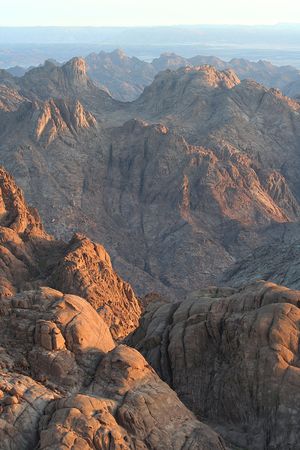 Dawn in mountainsの写真素材