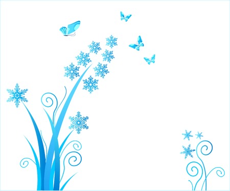 snowflakes flower / christmas ornament / vectorのイラスト素材