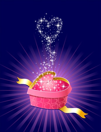  gift with love and magic / vector / separate layersのイラスト素材