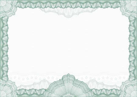 Classic guilloche border for diploma or certificateのイラスト素材