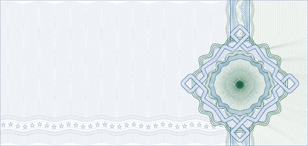 Secured Guilloche Background for Gift Certificate, Voucher or Banknote / elements are in layers for easy editingのイラスト素材