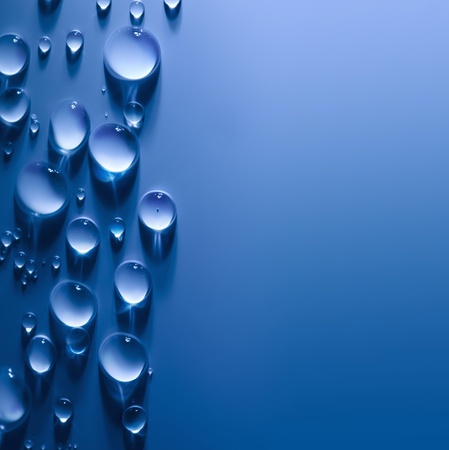 Abstract  Water Drops Background with Beautiful Light and Shadows   copy space    focus on the centerの写真素材