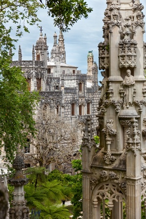 Old Architecture in Europe   Quinta da Regaleira Palace in Sintra, Lisbon, Portugalのeditorial素材