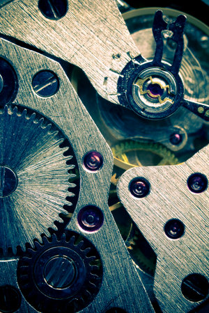 Macro Mechanical Gear Background   split totingの写真素材