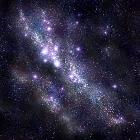 Abstract space background with stars and starfield, nebula patternの写真素材