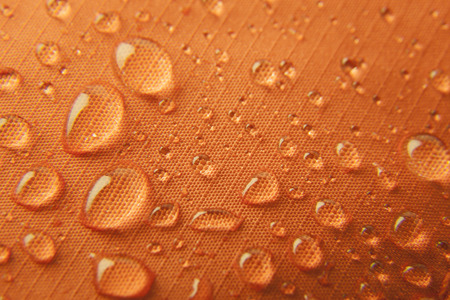 Orange waterproof textile background \ horizontalの写真素材