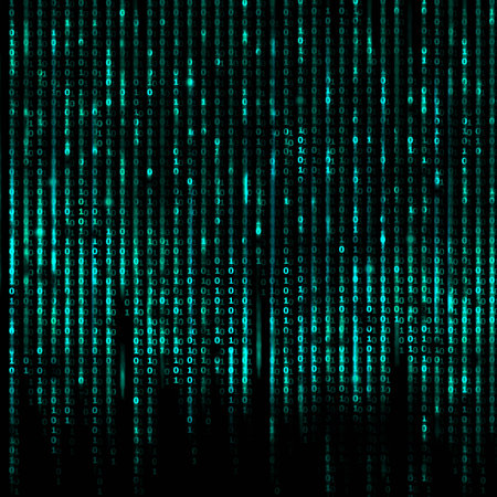 Program Code - Blue Digital Abstract Background