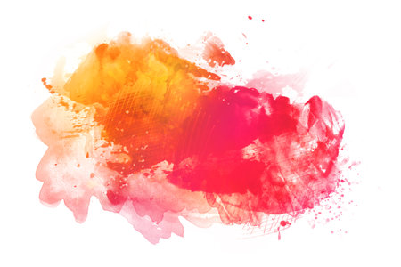 Colorful watercolor background isolated on white, big sizeの写真素材