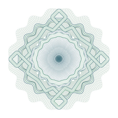 Guilloche elenent for diploma award certificate / money design / vector / CMYKのイラスト素材