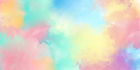 Delicate childish romantic colors watercolor background. Watercolor texture and creative paint gradients. Abstract watercolor light backgroundの写真素材