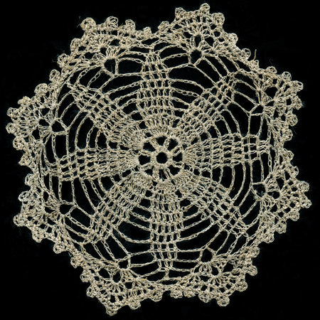 Knitted linen napkin