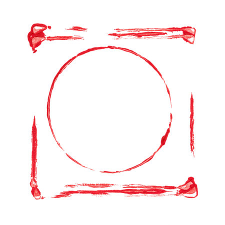 Hand painted acrylic framesの写真素材