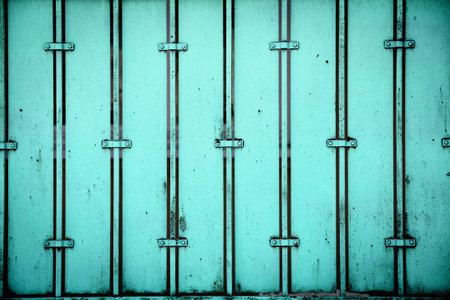 Metal fence の写真素材