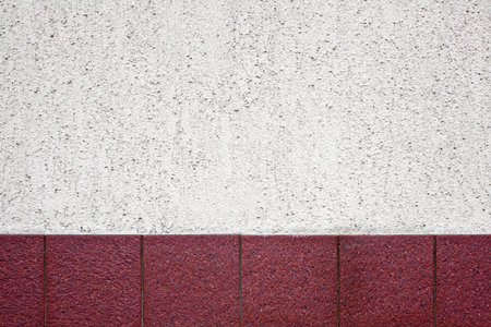 Cement and tile wall backgroundの写真素材