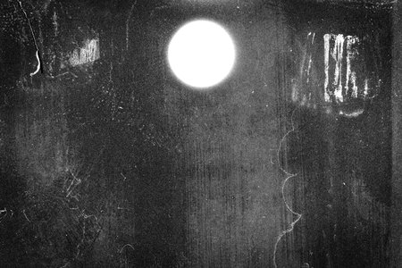 Medium format film frame with heavy scratches, dust and grain  の写真素材