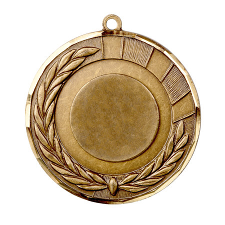Gold Medal isolated on white background の写真素材