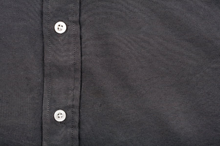 Black shirt with buttons detailled texture 