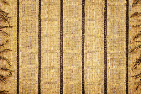 Yellow fabric napkin texture backgroundの写真素材