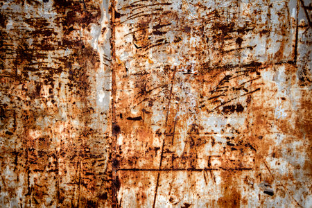 Old scratched rusty metal texture background
