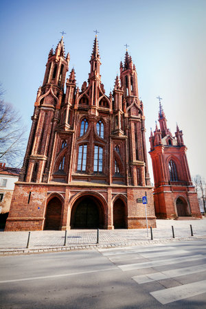 St. Anne's Church and Bernardine Monastery in Vilnius, Lithuania. 