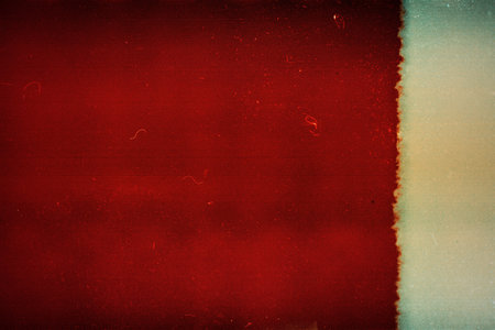 Designed film end background with heavy grain and light leakの写真素材