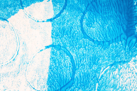 Abstract hand drawn blue acrylic background