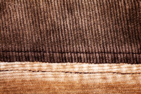 Abstract sewed brown corduroy backgroundの写真素材