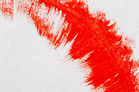 Abstract hand painted red acrylic arts backgroundの写真素材