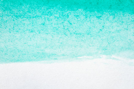 Abstract hand drawn green watercolor paints backgroundの写真素材