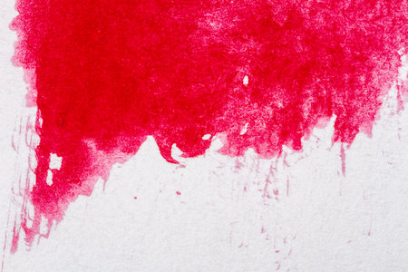 Abstract hand drawn red watercolor paints backgroundの写真素材
