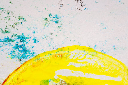 Abstract hand painted colorful acrylic art backgroundの写真素材